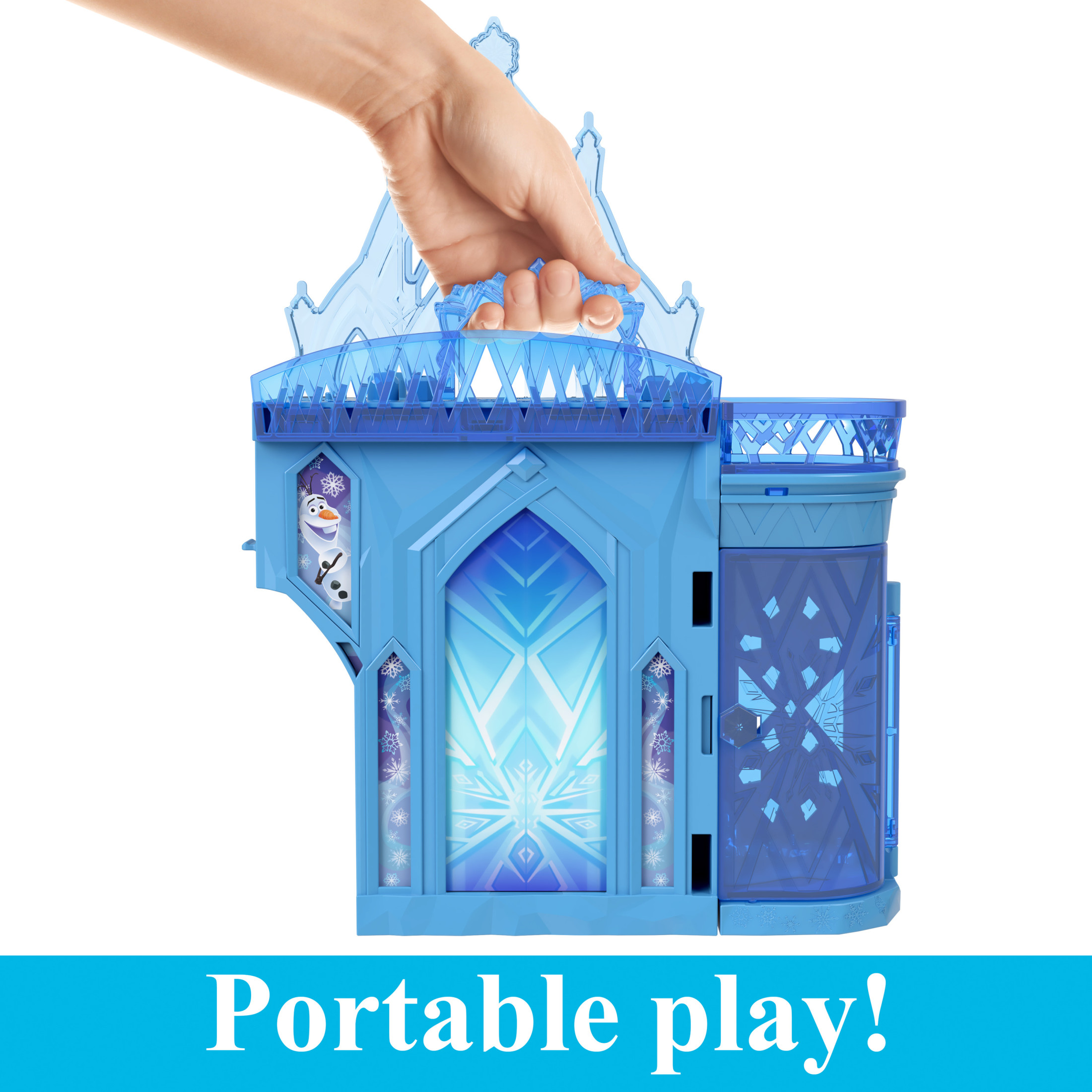 Disney Frozen Storytime Stackers Elsa's Ice Palace Playset – Small Dollhouse with Elsa, Olaf & Accessories" - Image 2