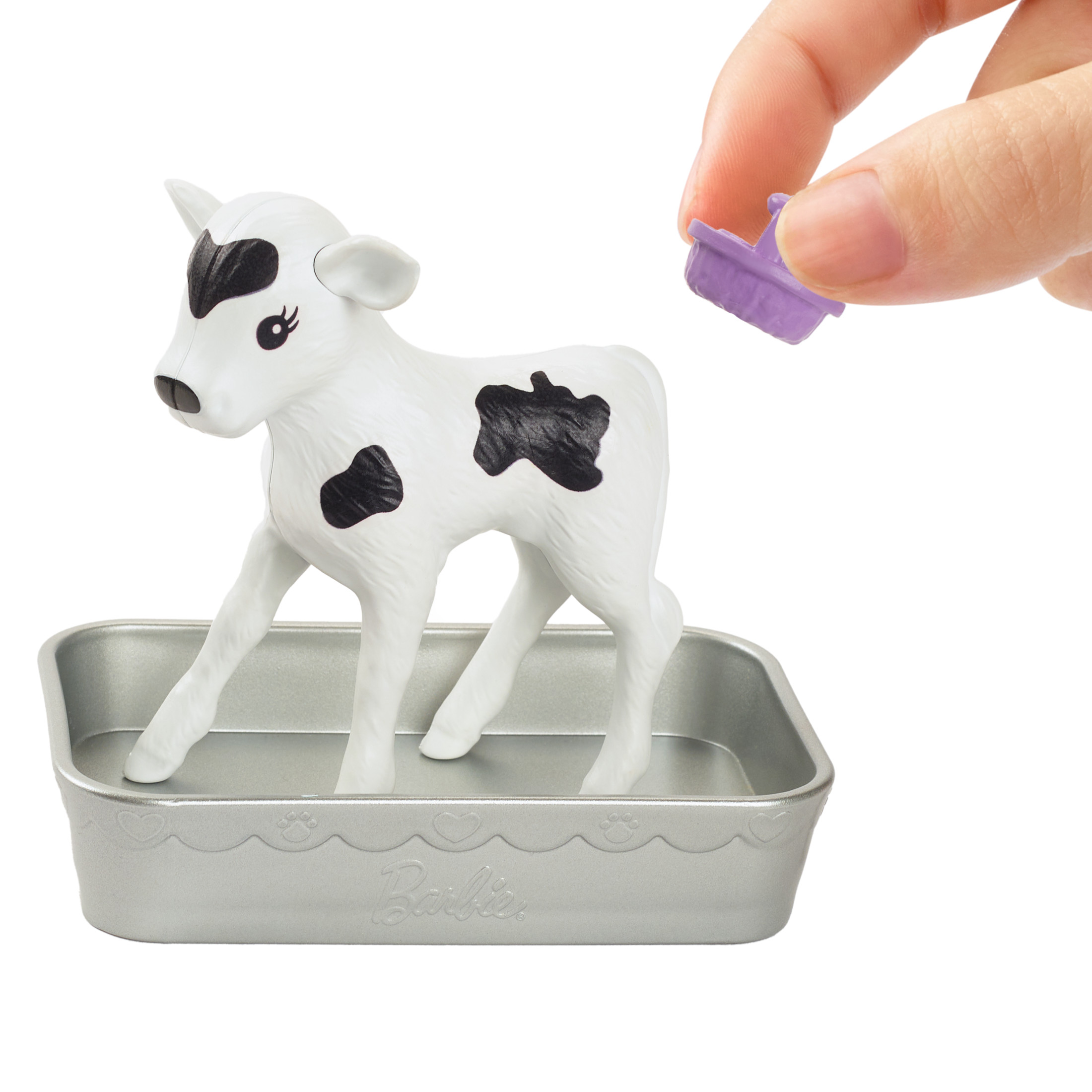 Barbie Farm Playset – 10-Piece Set with 5 Farm Animals & Feeding Accessories for Kids Ages 3+ - Image 3