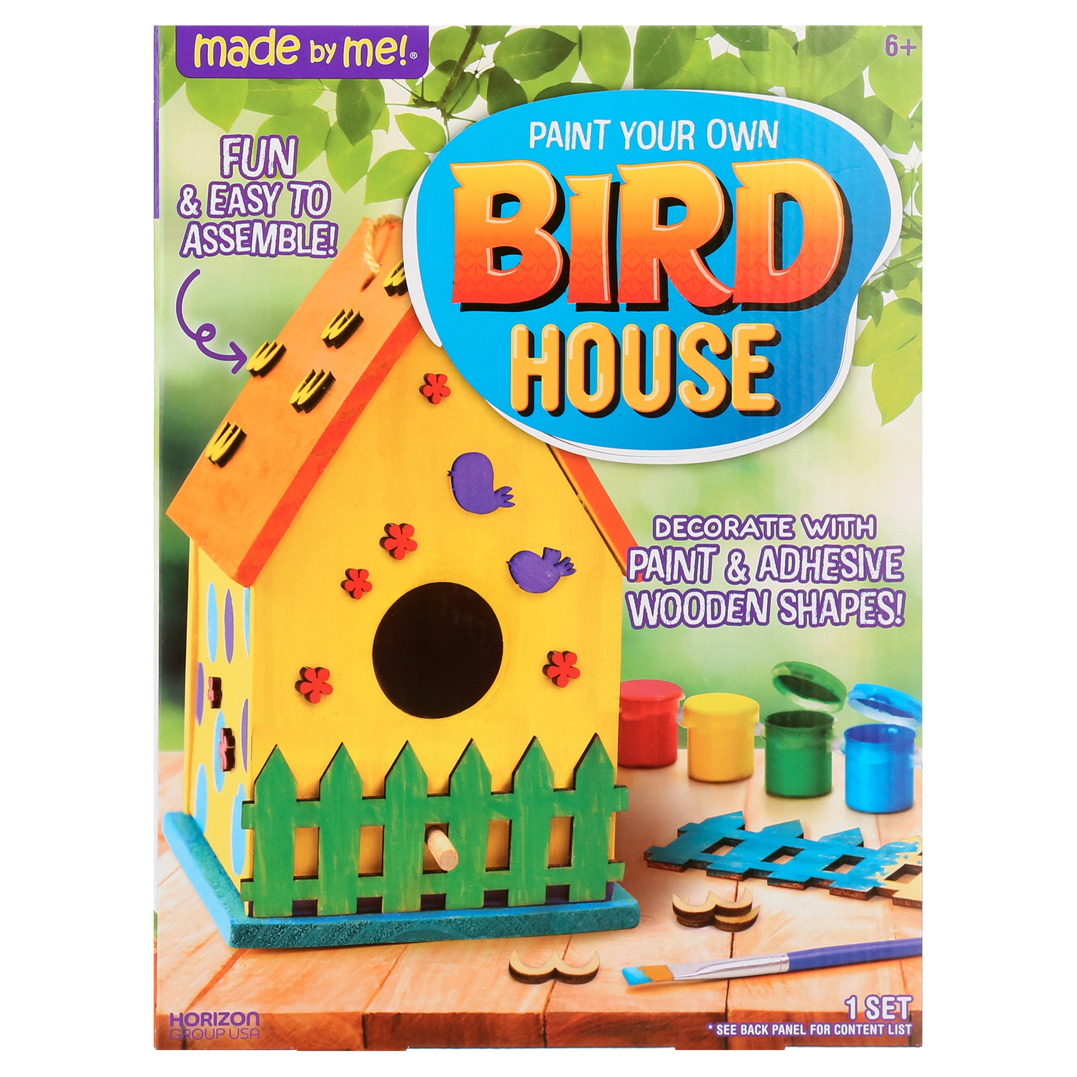 Made by Me Paint Your Own Birdhouse Kit – DIY Craft for Kids Ages 6+ - Image 2